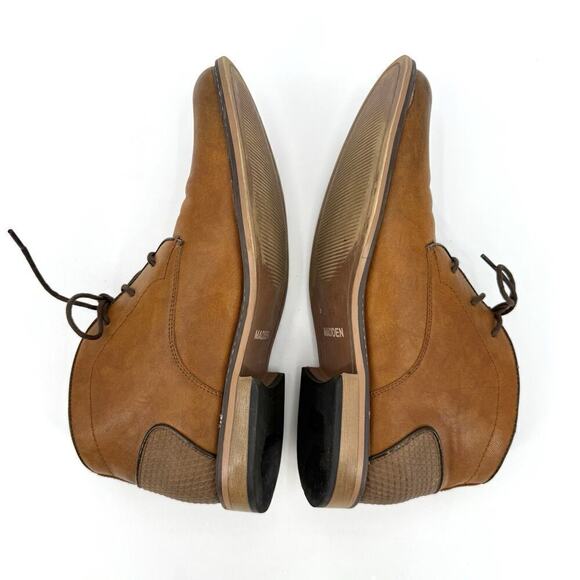 Steve Madden Mens Chukka Boots Size 13M Brown Faux Leather Lace Up Career Ankle main image 5